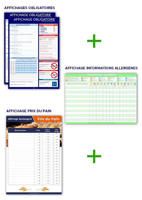 Pack affichages obligatoires intégral boulangerie