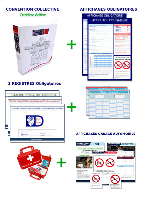 PACK mise en conformité intégral SPECIAL GARAGES AUTOMOBILES 2025, toutes obligations